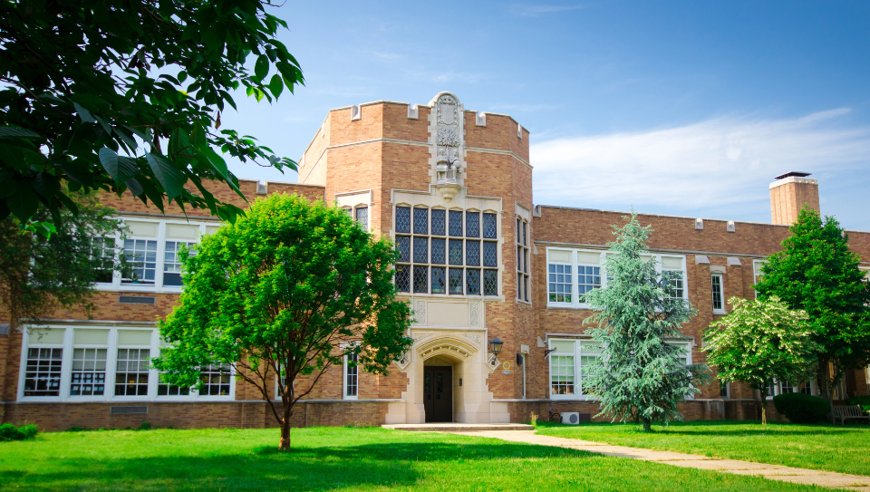 School building exterior